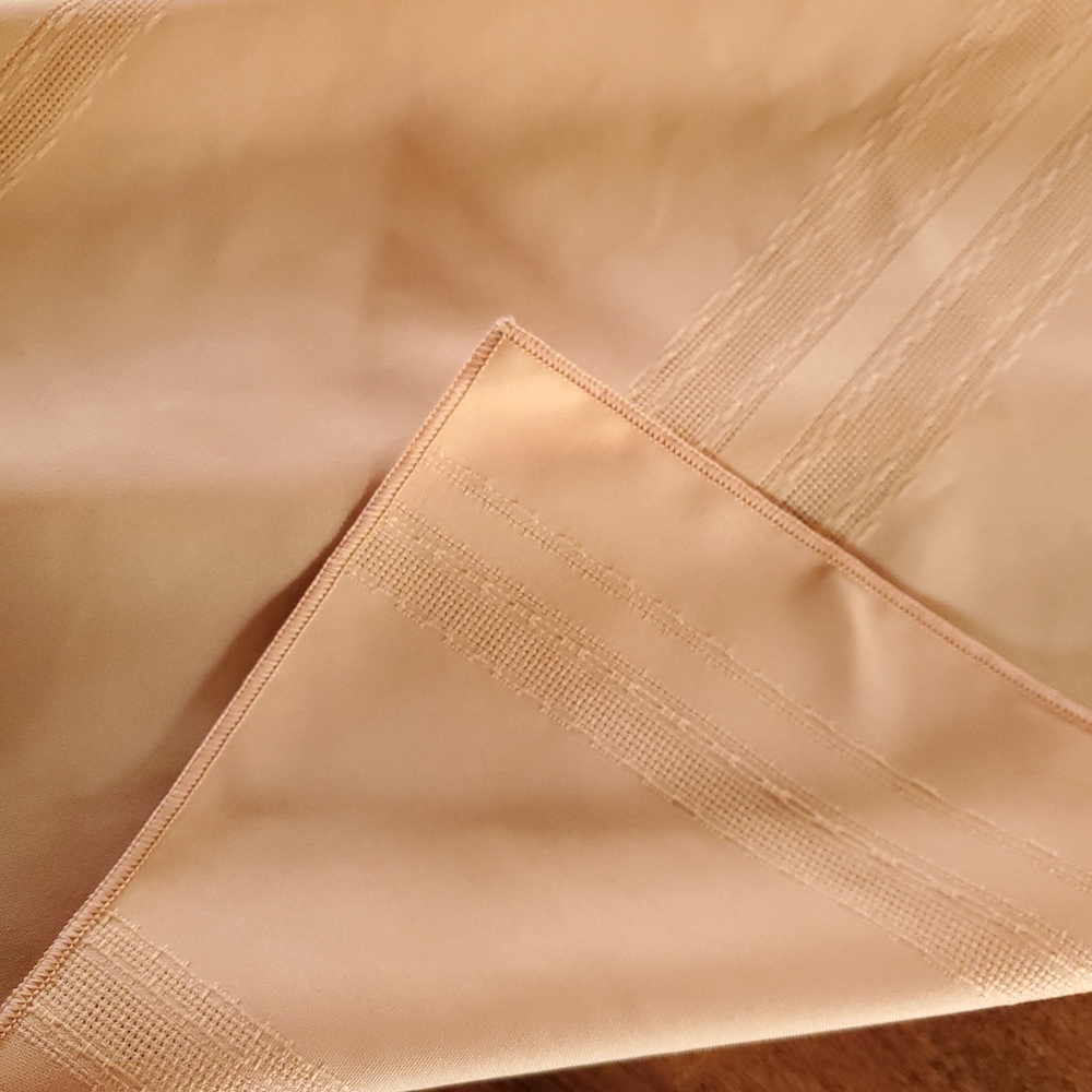 Gold Stripe Tablecloth 102" X 58"